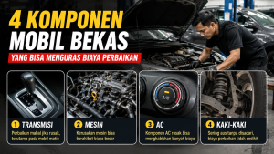 komponen mobil bekas yang bisa menguras biaya perbaikan