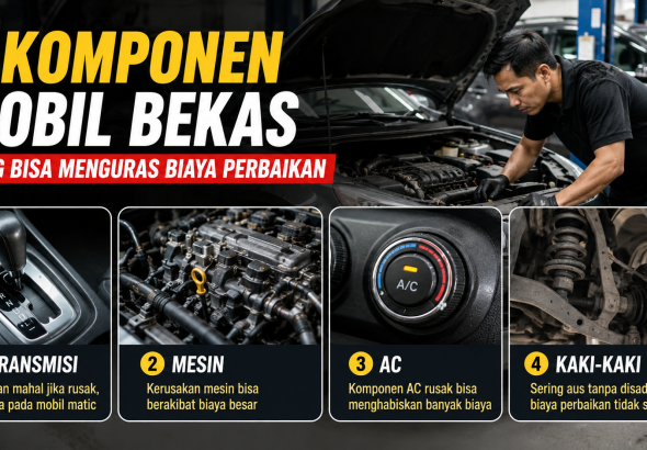 komponen mobil bekas yang bisa menguras biaya perbaikan