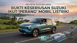 Suzuki eWX concept, mobil listrik mungil dengan desain futuristis.
