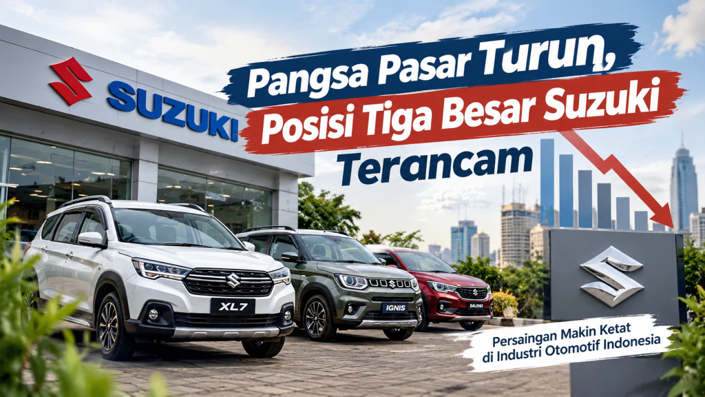 Suzuki dan persaingan merek mobil di Indonesia saat pangsa pasar Suzuki melemah pada 2026.