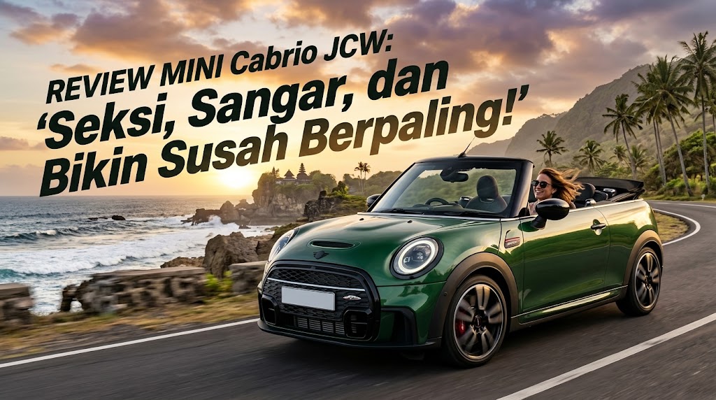 MINI Cabrio JCW Diulas: Atap Terbuka, Tenaga 231 HP, dan Sensasi Sporty