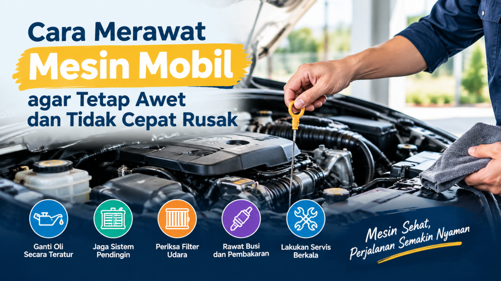 cara merawat mesin mobil
