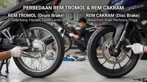 perbedaan rem tromol dan rem cakram