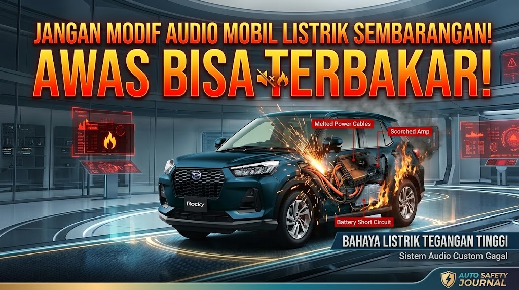 Jangan Modif Audio Mobil Listrik Sembarangan, Awas Bisa Terbakar!