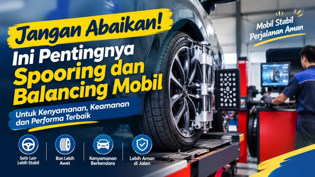 pentingnya spooring dan balancing mobil