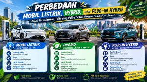 Perbedaan Mobil Listrik, Hybrid, dan Plug-in Hybrid: Ini Perbedaan dan Cara Kerjanya