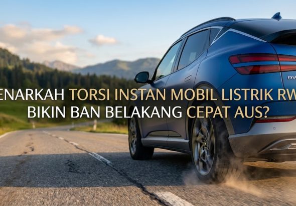Benarkah Torsi Instan Mobil Listrik RWD Bikin Ban Belakang Cepat Aus?
