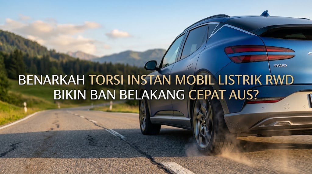 Benarkah Torsi Instan Mobil Listrik RWD Bikin Ban Belakang Cepat Aus?
