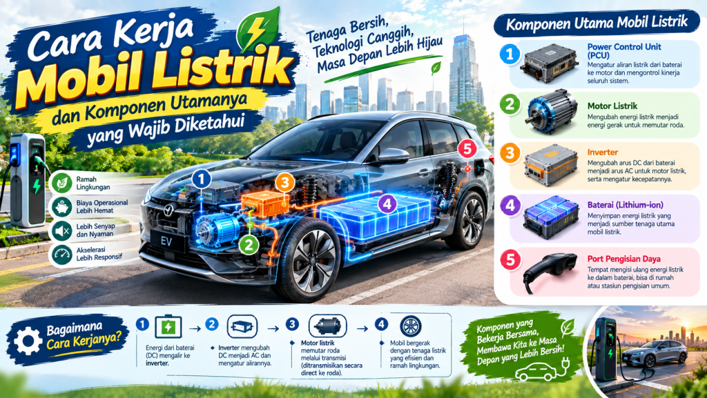cara kerja kendaraan listrik