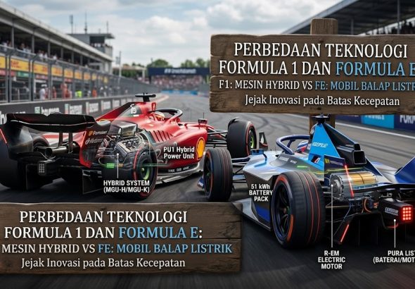 Perbedaan teknologi Formula 1 dan Formula E