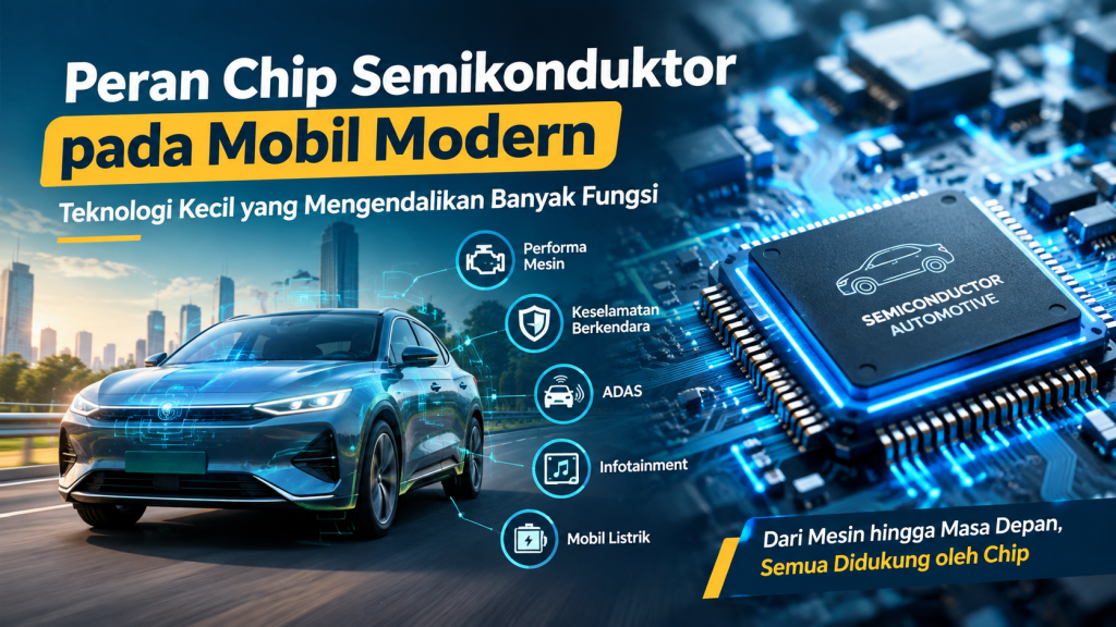 chip semikonduktor pada mobil modern