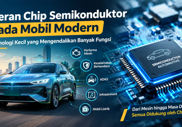 chip semikonduktor pada mobil modern